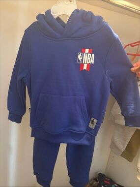 NBA Kids Blue Pullover Hoodie set